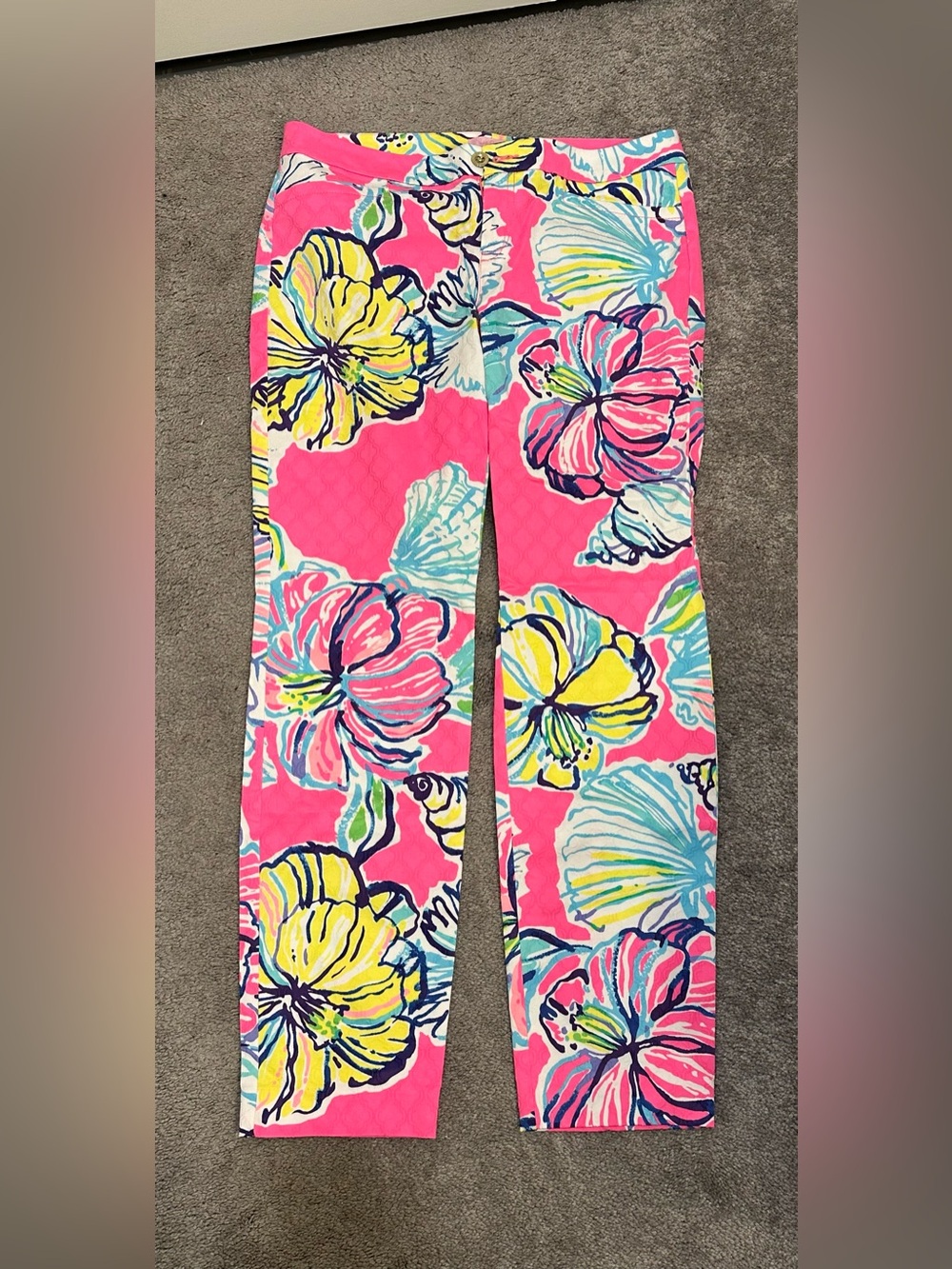 Lilly Pulitzer Kelly Skinny Ankle Pants in Size 8 NWOTprint “Swept by the tides”